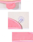 Mesh bath toy organizer bag on bathroom tiles – view 5