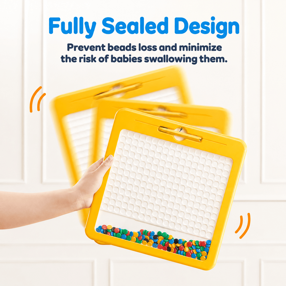 Magnetic dot art drawing board with pen – view 3