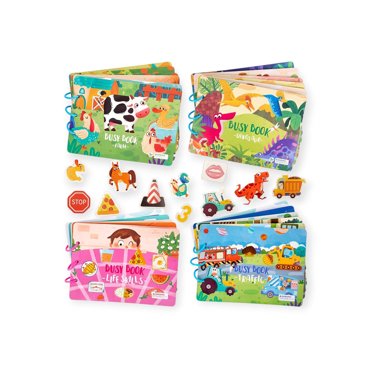 Montessori sensory quiet book with activities