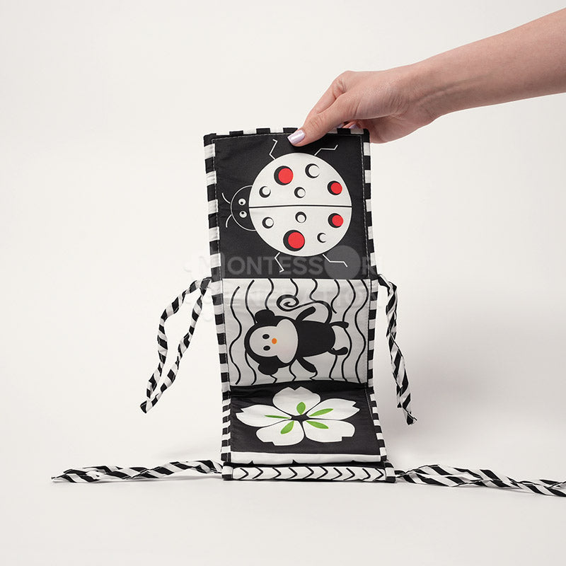 High contrast black and white baby cloth book – view 4
