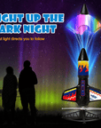 Foam rocket launcher toy launching outdoors – view 3