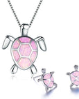 Sea Turtle Necklace and Earring Set